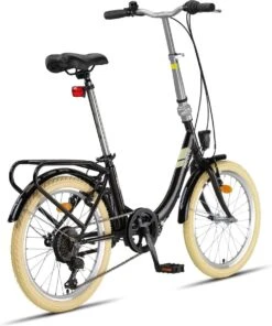 Pacto Eight 20 Inch Vouwfiets 6v Zwart -Fietswereld Verkoop 1002x1200