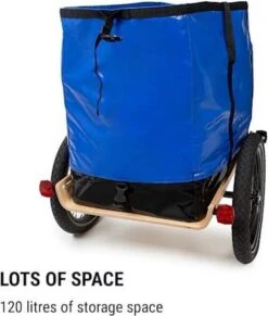 Klarfit Follower Fietsaanhanger Set - Fietskar 16" Luchtband - Aanhangwagen 35 Kg Belastbaarheid - Transporttas 120 Liter -Fietswereld Verkoop 1018x1200 1