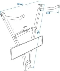 PROPLUS Pro Plus Fietsdrager - Trekhaak - Klick Fast II Met Kentekenplaathouder - Maximale Belasting 30 Kilo 14 PROPLUS Pro Plus Fietsdrager - Trekhaak - Klick Fast II Met Kentekenplaathouder - Maximale Belasting 30 Kilo -Fietswereld Verkoop 1021x1200