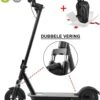 * SUPERDEAL * Techno PRO® TURBO - Premium Elektrische Step Voor Volwassenen En Kinderen - 30 Km/u - Dubbele Vering - E-Step - 8,5” Anti-lek Banden - Zwart - Inclusief Tas -Fietswereld Verkoop 1041x1200 3