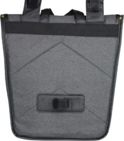 Dubbele Fietstas Grijs/zwart - Kleine Fietstas Dubbel - Fietstassen Waterdicht - 23 Liter - Fluorescerend - Stevige Fietstas -Fietswereld Verkoop 1060x1200