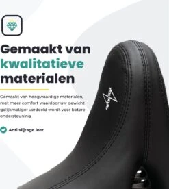 Voltano City XXXL Fietszadel Met Uitsparing – Unisex Extra Breed Fietszadel – Tegen Zadelpijn – 100% Waterdicht – Incl. Gratis Zadelstrop - Zwart 18 Voltano City XXXL Fietszadel Met Uitsparing – Unisex Extra Breed Fietszadel – Tegen Zadelpijn – 100% Waterdicht – Incl. Gratis Zadelstrop - Zwart -Fietswereld Verkoop 1075x1200