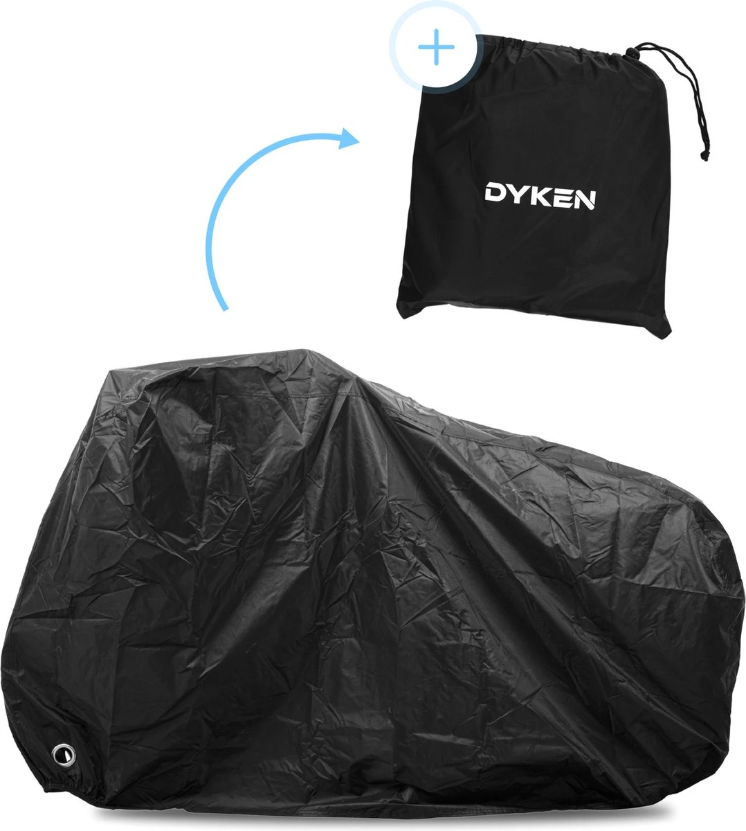 Dyken Fietshoes - Universele Fietsbeschermhoes - Waterdicht - Voor Fietsen En (kleine) Scooters - 300D Oxford - 1-2 Fietsen 3 Dyken Fietshoes - Universele Fietsbeschermhoes - Waterdicht - Voor Fietsen En (kleine) Scooters - 300D Oxford - 1-2 Fietsen