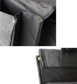 Dubbele Fietstas Grijs/zwart - Kleine Fietstas Dubbel - Fietstassen Waterdicht - 23 Liter - Fluorescerend - Stevige Fietstas -Fietswereld Verkoop 1092x1200