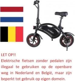 Windgoo B3 Mini-scooter - Opvouwbare Fiets - Zwart -Fietswereld Verkoop 1113x1200