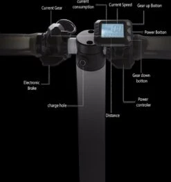 * SUPERDEAL * Techno LITE - Elektrische Step - Super Lichtgewicht - 23 Km/u - 3 Rijstanden - Opvouwbaar - Met LED Verlichting Voor & Achter - Wit -Fietswereld Verkoop 1125x1200 4