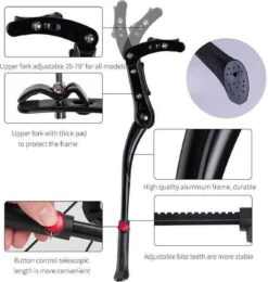 Decopatent® PRO Fietsstandaard - 24- 29 Inch - Mountainbike Standaard - Verstelbaar 46 -> 50 Cm - Fietsenstandaard - Zijstandaard -Fietswereld Verkoop 1141x1200 3