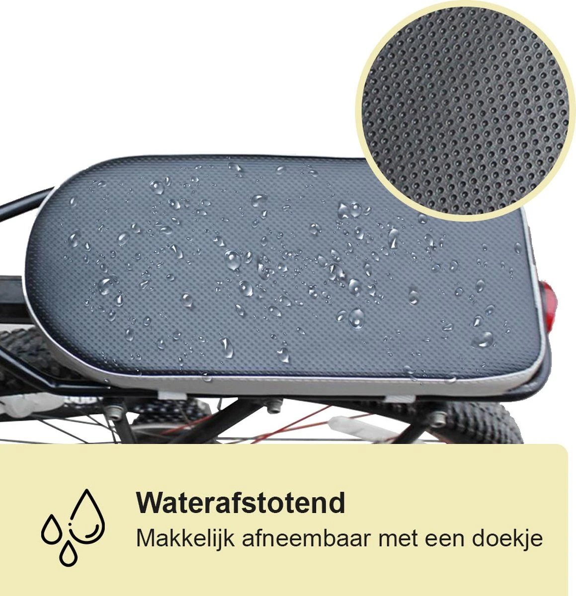 Lynnz® Bagagedrager Kussen - Fietskussen Achter - Bagagedragerkussen - Kussentje - Fiets Kussen 4 Lynnz® Bagagedrager Kussen - Fietskussen Achter - Bagagedragerkussen - Kussentje - Fiets Kussen - Afbeelding 2