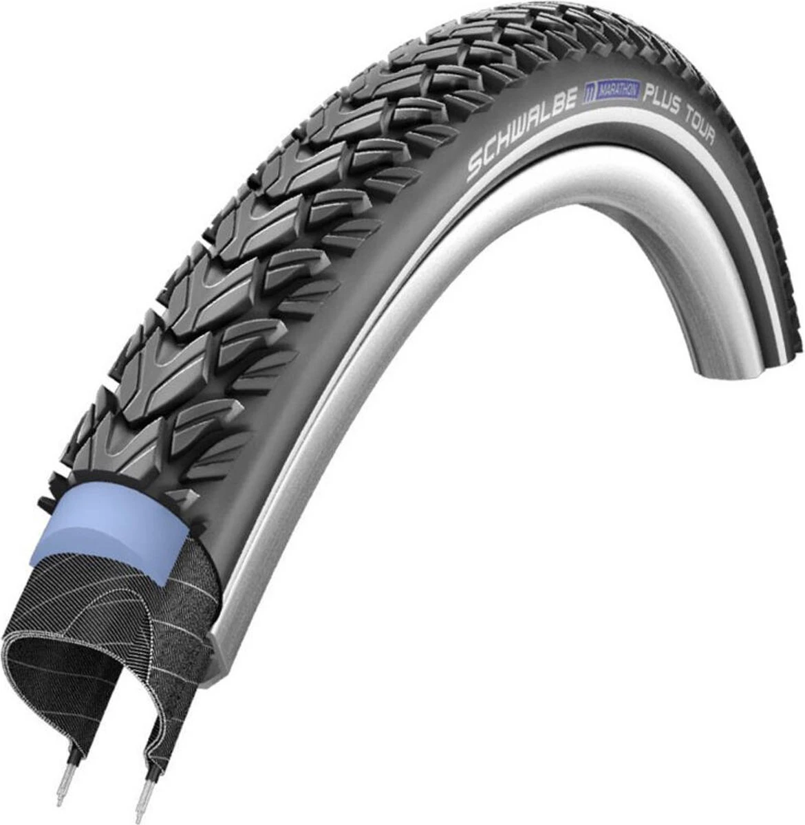 Schwalbe Buitenband - Marathon Plus Tour - 28 Inch X 1.40 - Zwart Reflecterend 9 Schwalbe Buitenband - Marathon Plus Tour - 28 Inch X 1.40 - Zwart Reflecterend - Afbeelding 7