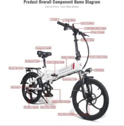 Samebike Elektrische Vouwfiet - Shimano 7 Speed Derailleur - 48V/ 10Ah Lithium Batterij - Aluminium -sportief/modern - 35km/u - Wit 22 Samebike Elektrische Vouwfiet - Shimano 7 Speed Derailleur - 48V/ 10Ah Lithium Batterij - Aluminium -sportief/modern - 35km/u - Wit -Fietswereld Verkoop 1174x1200 1