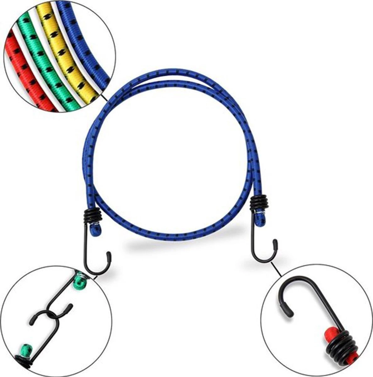 Snelbinders - Spinbinder - Snelbinders - Snelbinder 80cm - Snelbinder Fiets - 2 Armen - Uni- Bagagespin - Spinbinder 80cm Met Twee Elastische Armen - Elastische Binders - Met Haak- Haak - Binders 4 Snelbinders - Spinbinder - Snelbinders - Snelbinder 80cm - Snelbinder Fiets - 2 Armen - Uni- Bagagespin - Spinbinder 80cm Met Twee Elastische Armen - Elastische Binders - Met Haak- Haak - Binders - Afbeelding 2