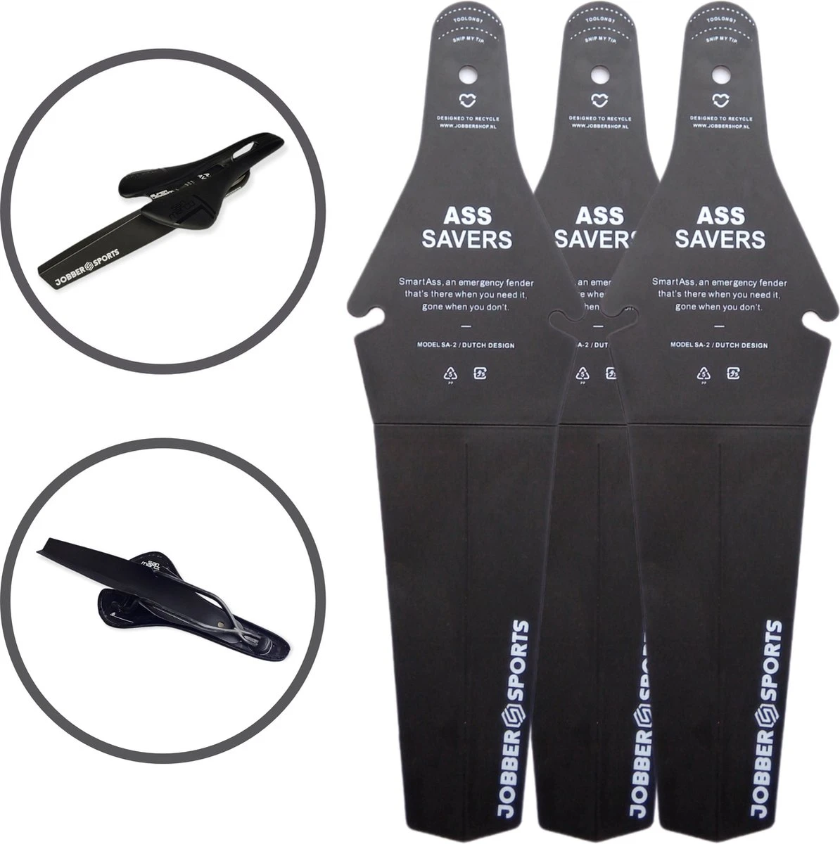San Marco Jobber Sports - Spatbord Mountainbike - Ass Saver - 3x Achterspatbord 3 San Marco Jobber Sports - Spatbord Mountainbike - Ass Saver - 3x Achterspatbord