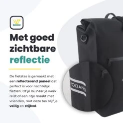 Voltano Luxe E-bike Fietstas 28L – Zwart – Pakaftas Met Laptop Vak – 100% Waterdicht - Met Gratis Schouderband -Fietswereld Verkoop 1197x1200 1