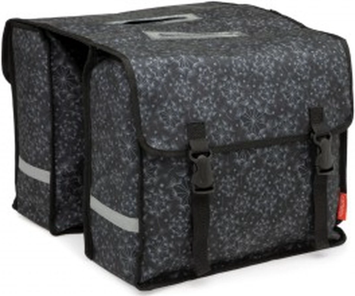 New Looxs Dubbele Fietstas Cameo Double Bag 30 Liter 37 X 12.5 X 33 Cm (2x) - Tara Black 7 New Looxs Dubbele Fietstas Cameo Double Bag 30 Liter 37 X 12.5 X 33 Cm (2x) - Tara Black - Afbeelding 5