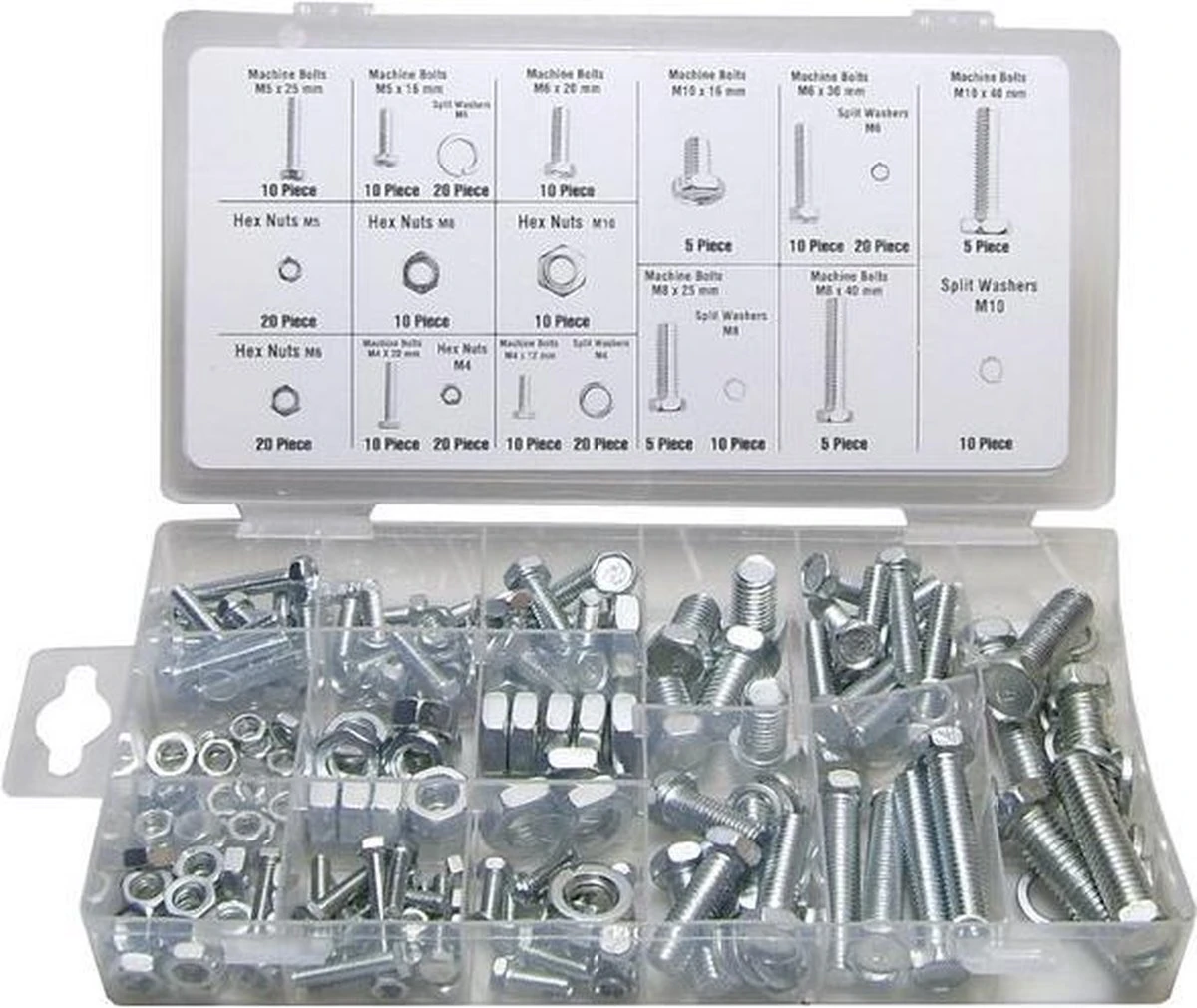 Merkloos Bout En Moer Assortiment Set 240 Delig In Opberg Box Bouten En Moeren 3 Merkloos Bout En Moer Assortiment Set 240 Delig In Opberg Box Bouten En Moeren