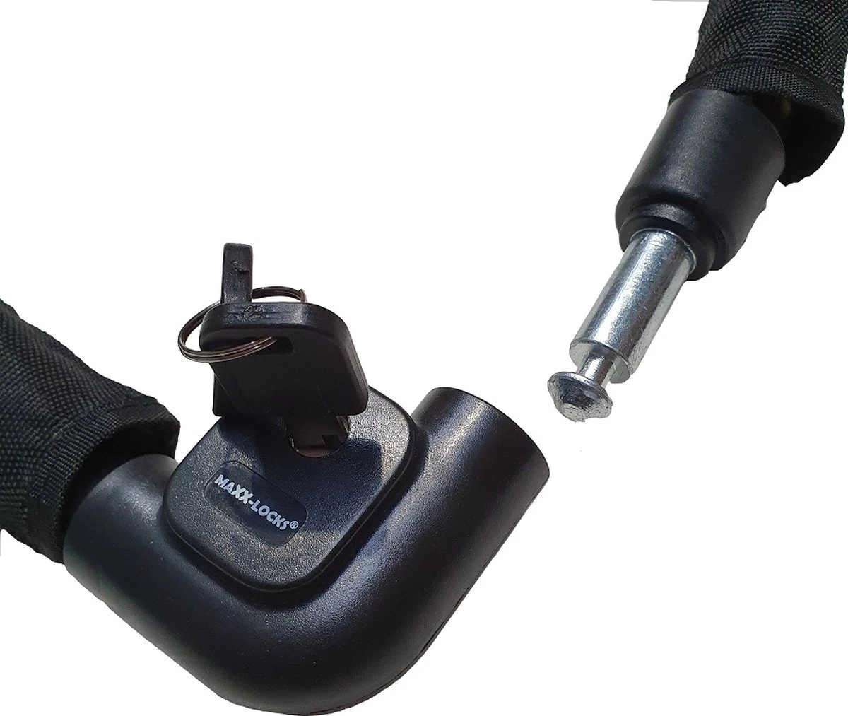 Maxx-Locks Bulls Kettingslot - Solid Pantserslot Uit Gehard Staal - Gebruik Slot Lock Motor Scooter Fiets Motorslot Scooterslot - Alternatief Voor Ketting Ringslot Cijferslot Kabelslot Beugelslot - Lengte 100CM Dikte 8MM - Zwart 10 Maxx-Locks Bulls Kettingslot - Solid Pantserslot Uit Gehard Staal - Gebruik Slot Lock Motor Scooter Fiets Motorslot Scooterslot - Alternatief Voor Ketting Ringslot Cijferslot Kabelslot Beugelslot - Lengte 100CM Dikte 8MM - Zwart - Afbeelding 8