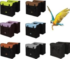 Greenlands - Dubbele Fietstas - 34 Liter - Zwart;Koraalrood -Fietswereld Verkoop 1200x1017 1