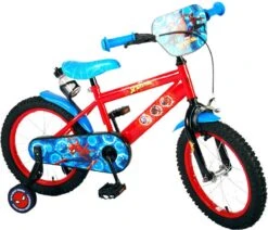 Marvel Spider-Man Kinderfiets - Jongens - 16 Inch - Blauw/Rood -Fietswereld Verkoop 1200x1028
