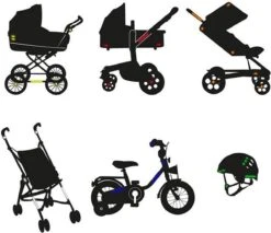 Reflecterende Veiligheids Stickers Rood - Reflectie Tape Voor In Het Verkeer - Maak Wandelwagens, Koffers, Buggy's, Skelters, Helms, Fietsen Etc Goed Zichtbaar In Het Donker. -Fietswereld Verkoop 1200x1034 2