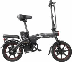 F-Wheel DYU A5 - Elektrische Vouwfiets - E Bike - 14 Inch - 7.5 Ah - 25km/u - Zwart -Fietswereld Verkoop 1200x1037