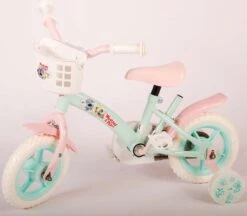 Volare Woezel & Pip Kinderfiets - Meisjes - 10 Inch - Mint Blauw/Roze - Doortrapper -Fietswereld Verkoop 1200x1049