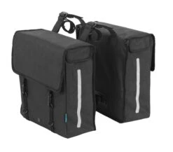 AROUND Dubbele Fietstas SOFT, Zwart -Fietswereld Verkoop 1200x1055