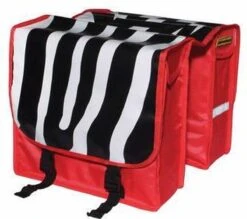 Nietverkeerd Zebra - Dubbele Fietstas - 22 L - Multi