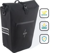 Voltano Luxe E-bike Fietstas 28L – Zwart – Pakaftas Met Laptop Vak – 100% Waterdicht - Met Gratis Schouderband -Fietswereld Verkoop 1200x1063 2