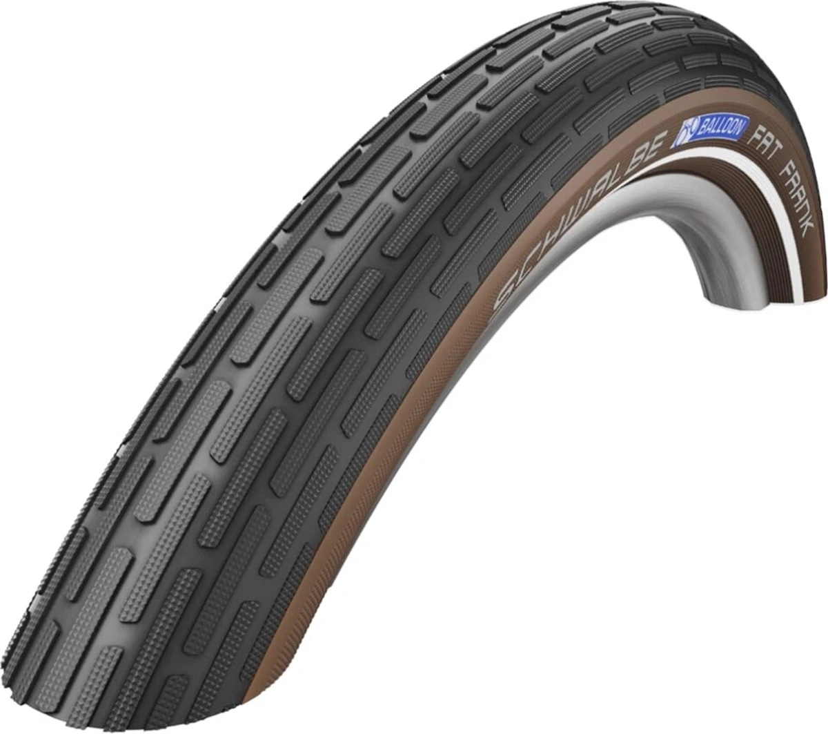 Schwalbe Buitenband - Fat Frank K-Guard - 28 Inch X 2.00 - Zwart/coffee Reflecterend 3 Schwalbe Buitenband - Fat Frank K-Guard - 28 Inch X 2.00 - Zwart/coffee Reflecterend