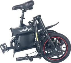 Windgoo B20 V2 - Smart E Bike - APP IOS Android - Elektrische Vouwfiets Zonder Gashandel - 250W - 14 Inch - 25 KM/H - Zwart -Fietswereld Verkoop 1200x1071