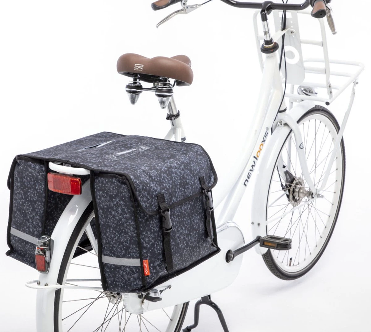 New Looxs Dubbele Fietstas Cameo Double Bag 30 Liter 37 X 12.5 X 33 Cm (2x) - Tara Black 4 New Looxs Dubbele Fietstas Cameo Double Bag 30 Liter 37 X 12.5 X 33 Cm (2x) - Tara Black - Afbeelding 2