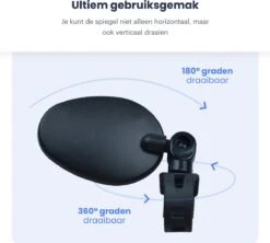 Merkloos Fietsspiegel - Set Van 2 - EBike Fiets Spiegel - Verstelbaar - Achteruitkijkspiegel Fiets - Links En Rechts - Extra Voordelig -Fietswereld Verkoop 1200x1080 4