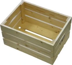 Vwp Fietskrat - Hout - 40 Liter- Naturel -Fietswereld Verkoop 1200x1086