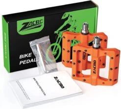 Zacro Fietspedalen - Nylon Antislip Mountainbike Pedalen - Platformpedalen - 9/16 - 2 Lagers - Antislip Waterdicht Anti Stof - Oranje -Fietswereld Verkoop 1200x1086 6