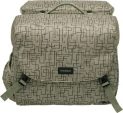 New Looxs Ivy Mondi Joy Dubbele Fietstas - 38 Liter - Walnoot Ivy Grijs/Groen -Fietswereld Verkoop 1200x1107