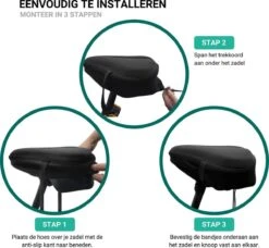 Smilegoods® Gel Zadelhoes Fiets 3D - Zadeldek - Zadelhoes Waterdicht - Zadeldek Fiets - Universeel Brede Zadels - Veiligheidsreflector Voor In Het Donker -Fietswereld Verkoop 1200x1108 5