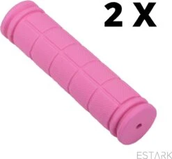 Merkloos ESTARK® - Fietshandvatten - Handvatten - Universeel - Fiets – Mountainbike – Professioneel - Grips - Extra Grip – Fietshandvaten -Handvaten - Handig Te Monteren - Anti-slip – Fietsen – Stuur – Bikegrips – Stevig - Rubber Roze - (R-roze) -Fietswereld Verkoop 1200x1114 3