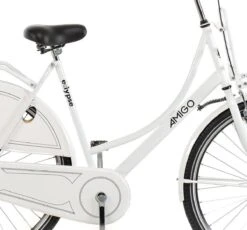 Amigo Eclypse Transportfiets 28 Inch - Omafiets Met Voordrager - Wit -Fietswereld Verkoop 1200x1117