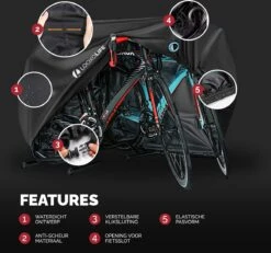 Merkloos Fietshoes - Voor 1 Fiets Of 2 Fietsen - Waterdicht - XXL - Ultra Sterk & Dik - Premium PU Coating - Met Opberghoes 14 Merkloos Fietshoes - Voor 1 Fiets Of 2 Fietsen - Waterdicht - XXL - Ultra Sterk & Dik - Premium PU Coating - Met Opberghoes -Fietswereld Verkoop 1200x1120 3