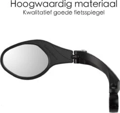 Merkloos Fietsspiegel Ebike Universeel - Zwart - Linker Spiegel - Verstelbaar - Universele Fietsspiegel - Fietsspiegel Op Stuur - Links - Fietsspiegel Achteruitkijk Spiegel - Fietsspiegels Electrische Fiets -Fietswereld Verkoop 1200x1130 1