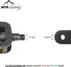 Fiets Pedalen - Anti Slip - Trappers Voor Fiets Met Reflector - 14.2mm Schroefdraad - 9/16 Inch -Zwart 16 Fiets Pedalen - Anti Slip - Trappers Voor Fiets Met Reflector - 14.2mm Schroefdraad - 9/16 Inch -Zwart -Fietswereld Verkoop 1200x1130 3