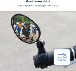 Merkloos Fietsspiegel - Set Van 2 - EBike Fiets Spiegel - Verstelbaar - Achteruitkijkspiegel Fiets - Links En Rechts - Extra Voordelig -Fietswereld Verkoop 1200x1131 1