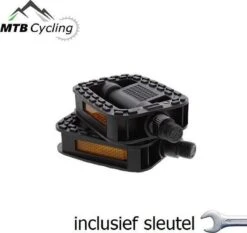 Fiets Pedalen Inclusief Bevestiging Gereedschap - Anti Slip - Trappers Voor Fiets Met Reflector - 14.2mm Schroefdraad - 9/16 Inch -Zwart -Fietswereld Verkoop 1200x1131 6