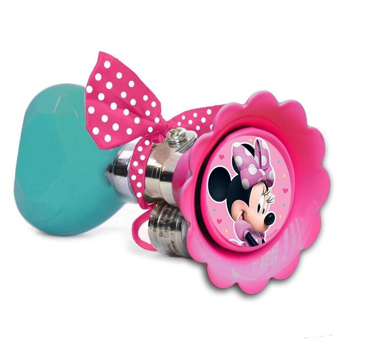Disney Fietstoeter Minnie Mouse 6,5 X 14 Cm Roze/mintgroen 5 Disney Fietstoeter Minnie Mouse 6,5 X 14 Cm Roze/mintgroen - Afbeelding 3