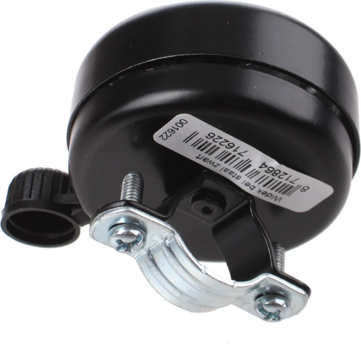 Fietsbel Widek Staal - Zwart Gelakt (werkplaatsverpakking) 4 Fietsbel Widek Staal - Zwart Gelakt (werkplaatsverpakking) - Afbeelding 2