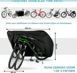 Aomni Universele Fietshoes - Voor 1 Fiets Of 2 Fietsen - Waterdicht En Ultra Sterk - Incl. Opbergzak -Fietswereld Verkoop 1200x1144 1
