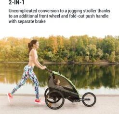 Klarfit Kiddy King Fietskar Voor Kinderen - Fietsaanhanger Voor 1 Tot 2 Kinderen Vanaf 12 Maanden - Joggerbuggy - Met Gaas En Regehoes - Inclusief Opbergruimte -Fietswereld Verkoop 1200x1144 3