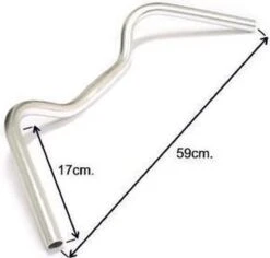 Ergotec Stuur Stadsfiets Stuttgart 22,2/ 590/ 25,4 Mm Zilver -Fietswereld Verkoop 1200x1146 2