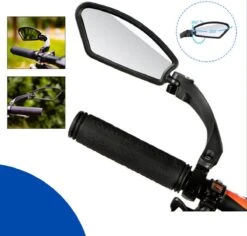 Fietsspiegel - Fietsspiegel Ebike - Links - Achteruitkijkspiegel - Fietsspiegel Op Stuur - Fiets Spiegel - Verstelbaar - Zwart - Stuurbevestiging - EJC Products -Fietswereld Verkoop 1200x1147 4