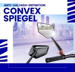 Beyond Gold - Fietsspiegel - Links - Reflectie Strip - E Step - Elektrische Fiets - Mountain Bike - Incl Grote Kijkhoek - Achteruitkijkspiegel - 360º Verstelbaar - Multifunctioneel - Incl Inbussleutel - Fiets Spiegel -Fietswereld Verkoop 1200x1148 2